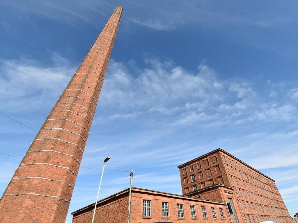 The Engine House At Dixons Chimney Near Carlisle Castle Unique Historic Apartment With 65 Inch Sky Glass And Private Parking Exterior foto
